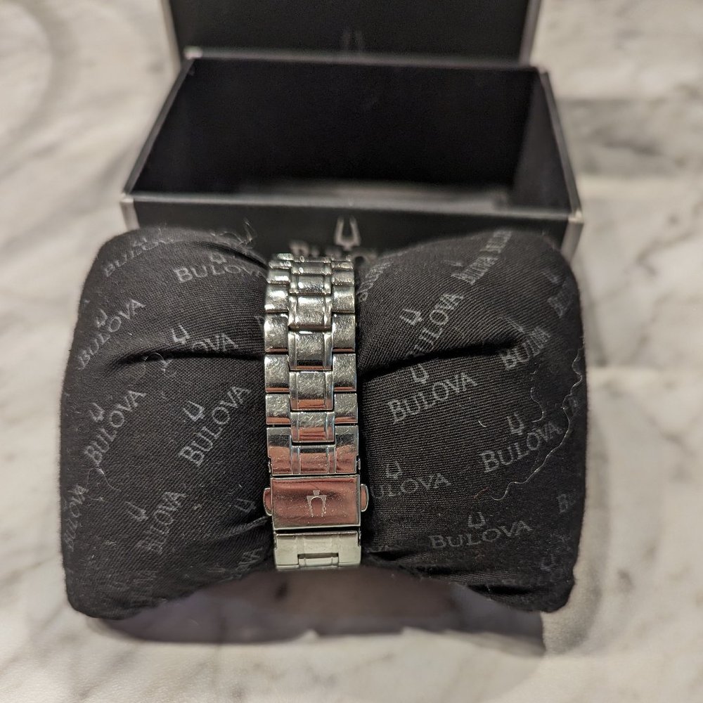 Bulova Women silver and rose gold two tone Watch - Picture 4 of 8